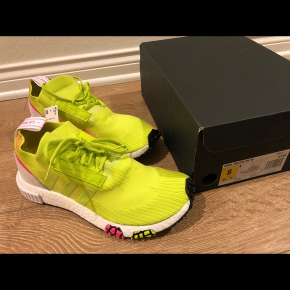 lime green adidas shoes
